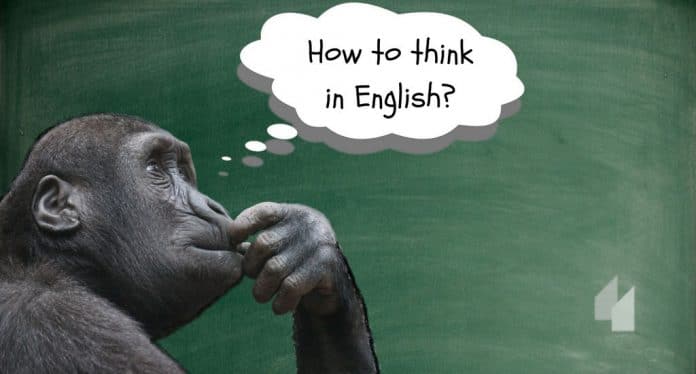 como pensar em inglês?