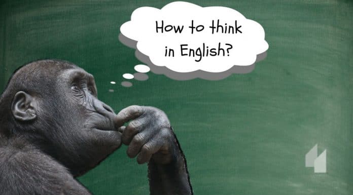 como pensar em inglês?