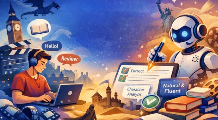 criar conteúdos em inglês com inteligência artificial