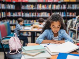 Menina na idade ideal para aprender inglês