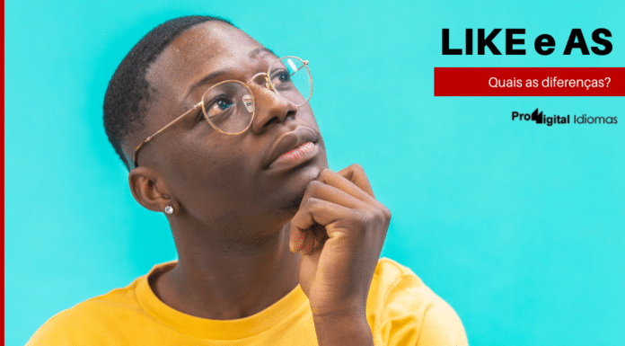 Homem pensando qual a diferença entre like e as