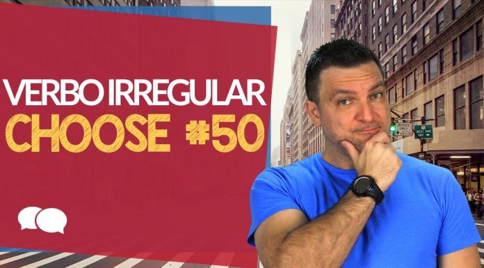 verbo irregular choose