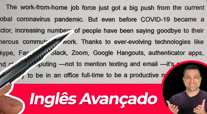 Se Entender este Texto em Inglês Você Tem Nível Avançado