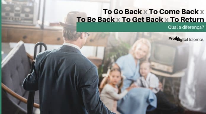 To go back, To come back, To be back, To get back, To return - Qual a diferença em inglês?