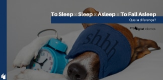 Qual a diferença entre To Sleep, Sleep, Asleep e To Fall Asleep