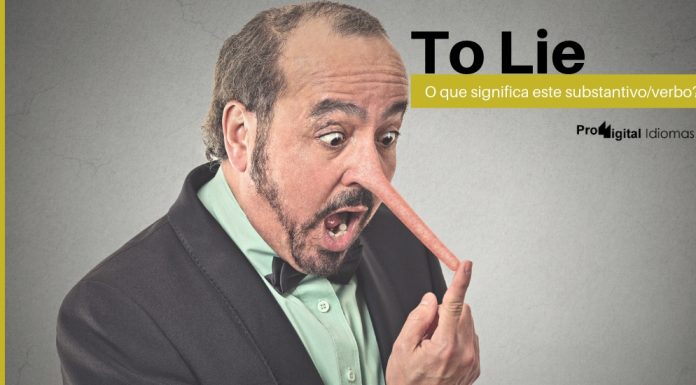 To Lie - O que significa este substantivo/verbo?