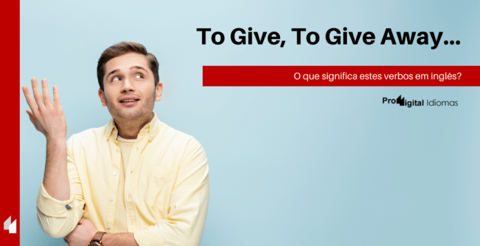 Homem pensando o que significa To Give, To Give Away, To Give out